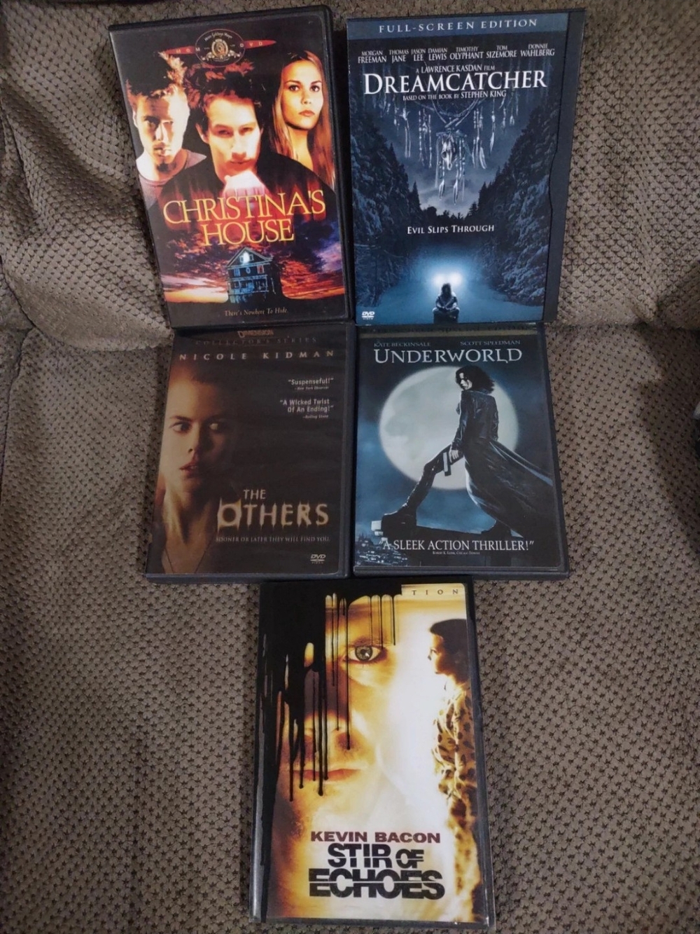 Multiples DVD Horror & Thriller Collection - Black, Blue, Orange